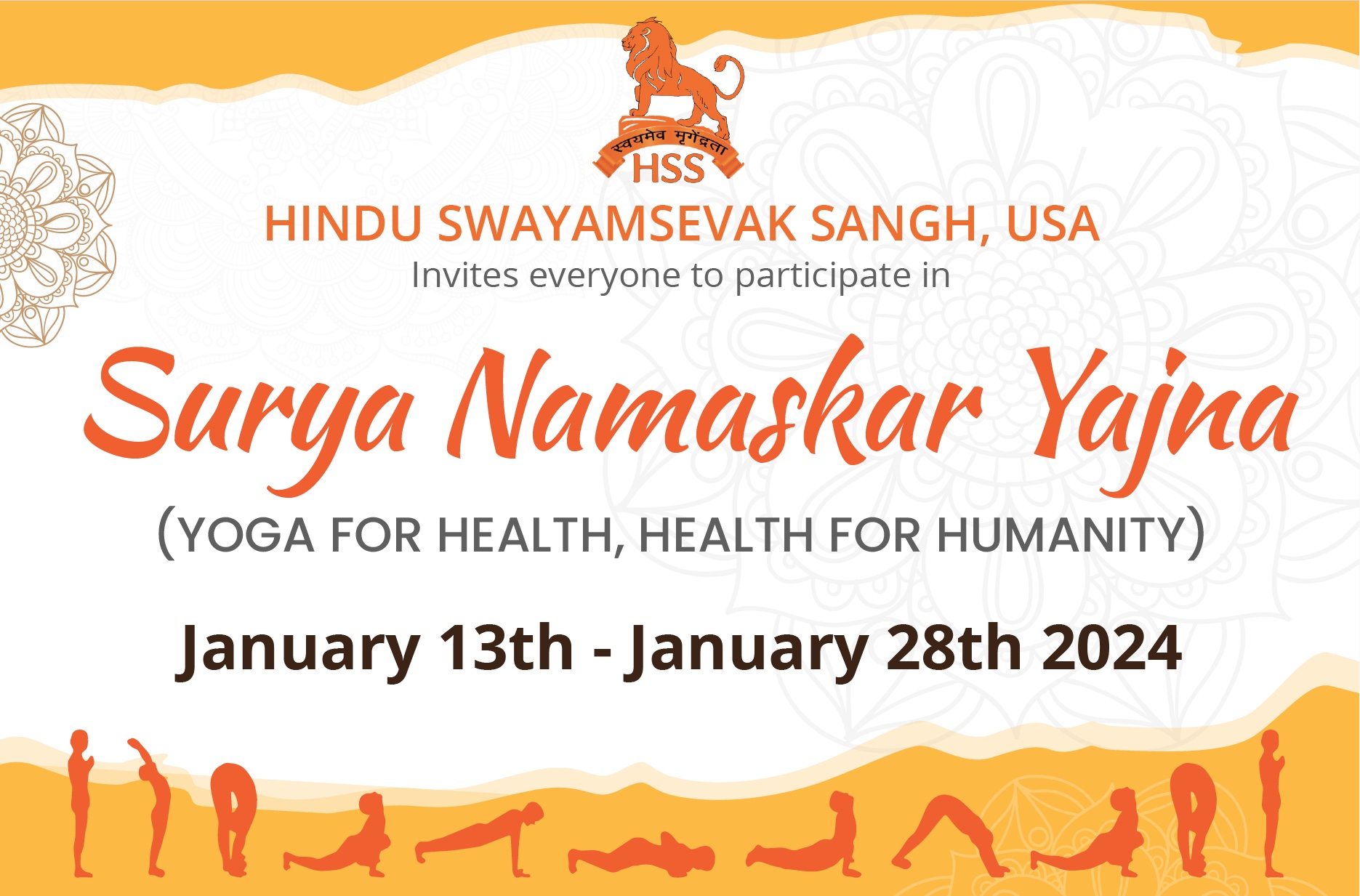 HSS Announces 17th Annual “Health for Humanity” Yogathon