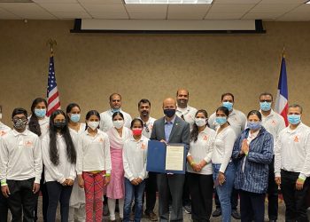 Representative Jacey Jetton presented a resolution recognizing Hindu Swayamsevak Sangh
