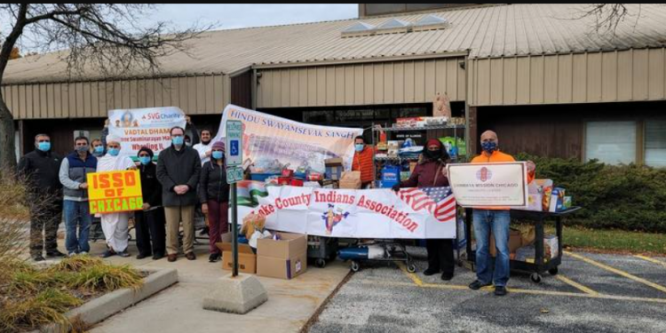 Sewa Diwali food drive in Vernon Township, IL
